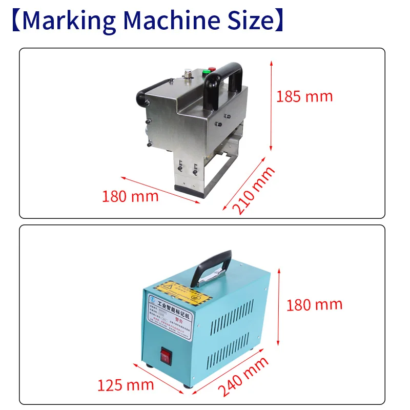 FCMARK UK30120 Portable Pneumatic VIN Number Marking Machine Handheld Chassis Number Dot Peen Engraving Machine for engine