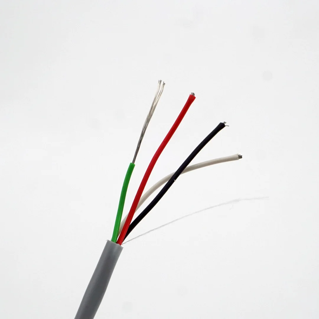 Hot Sell Telephone Cable 4 Cores Factory Supply Electronic 22AWG 4 Conductor TC PVC Insulation and Jacket Security  Cable