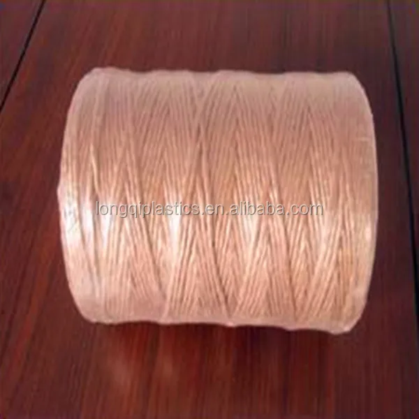 UV 2mm 1PLY 2 PLY  White black yellow  tomato PP hay baler string 3 ply twisted rope twine for agriculture tying string purpose