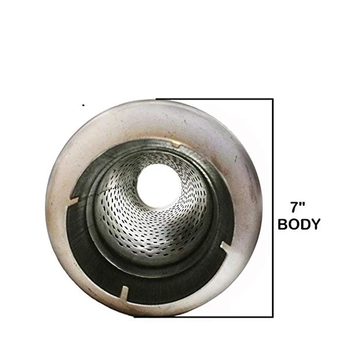 High performance Aluminized Round exhaust silencer muffler 4 inch inlet for heavy duty Diesel exhaust system