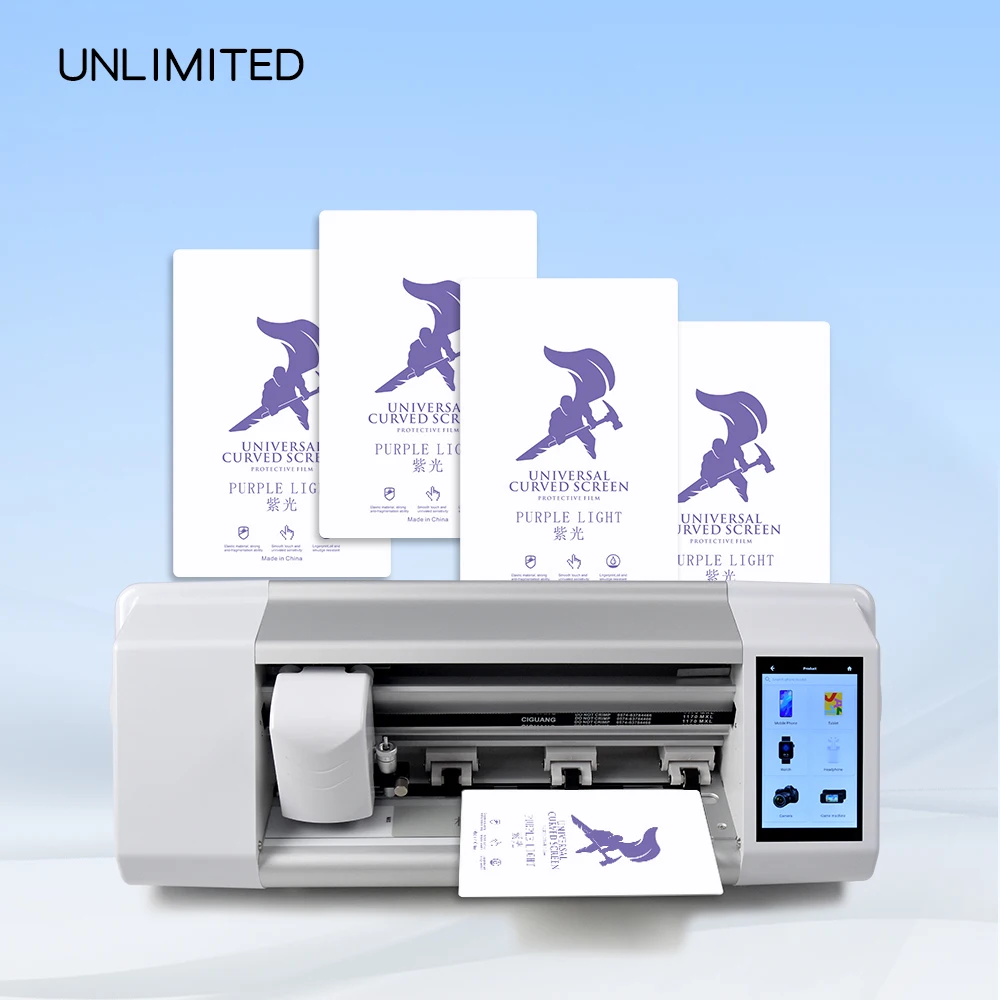 Manufacturing Fiber Laser Cutting Machines Tpu Film Sheet Phone Screen Protector Skin Cutter Machine