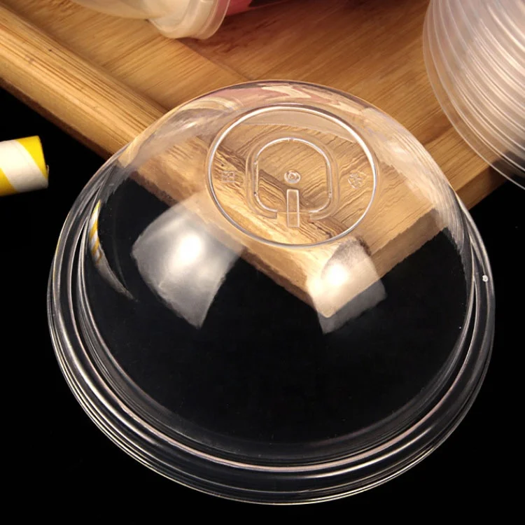 90mm Dome Lid  Injection Molded Switch Cover Disposable Lids Waterproof Food Grade PP Material for Paper Cups