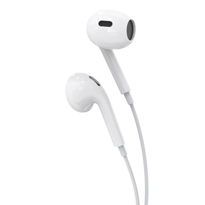 KAKU/KAKUSIGA New arrival Type-C plug Earphone ABS+TPE handfree headphones headsets wired earphone with mic