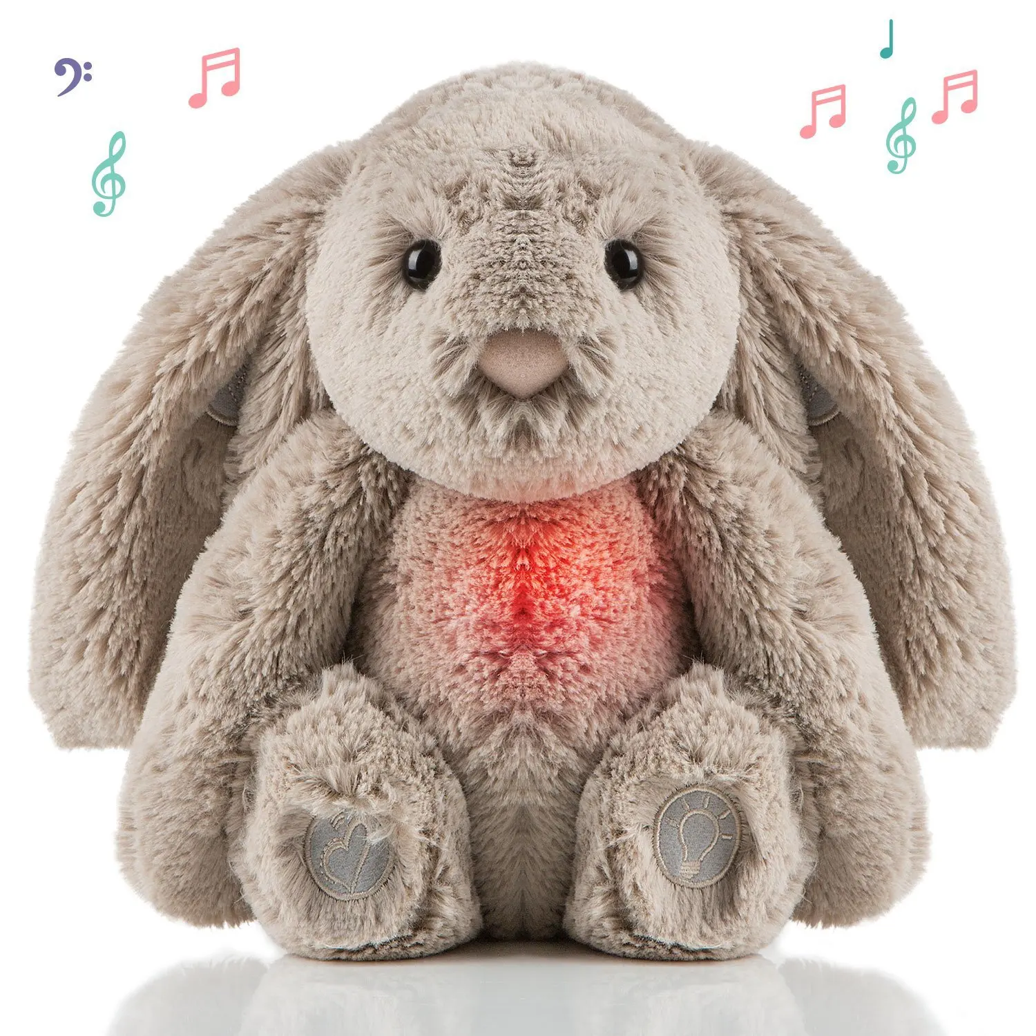 Новый продукт, белая шумоподавляющая кроватка для детского сна, Ночной светильник, шумная музыка, плюшевый кролик для сна