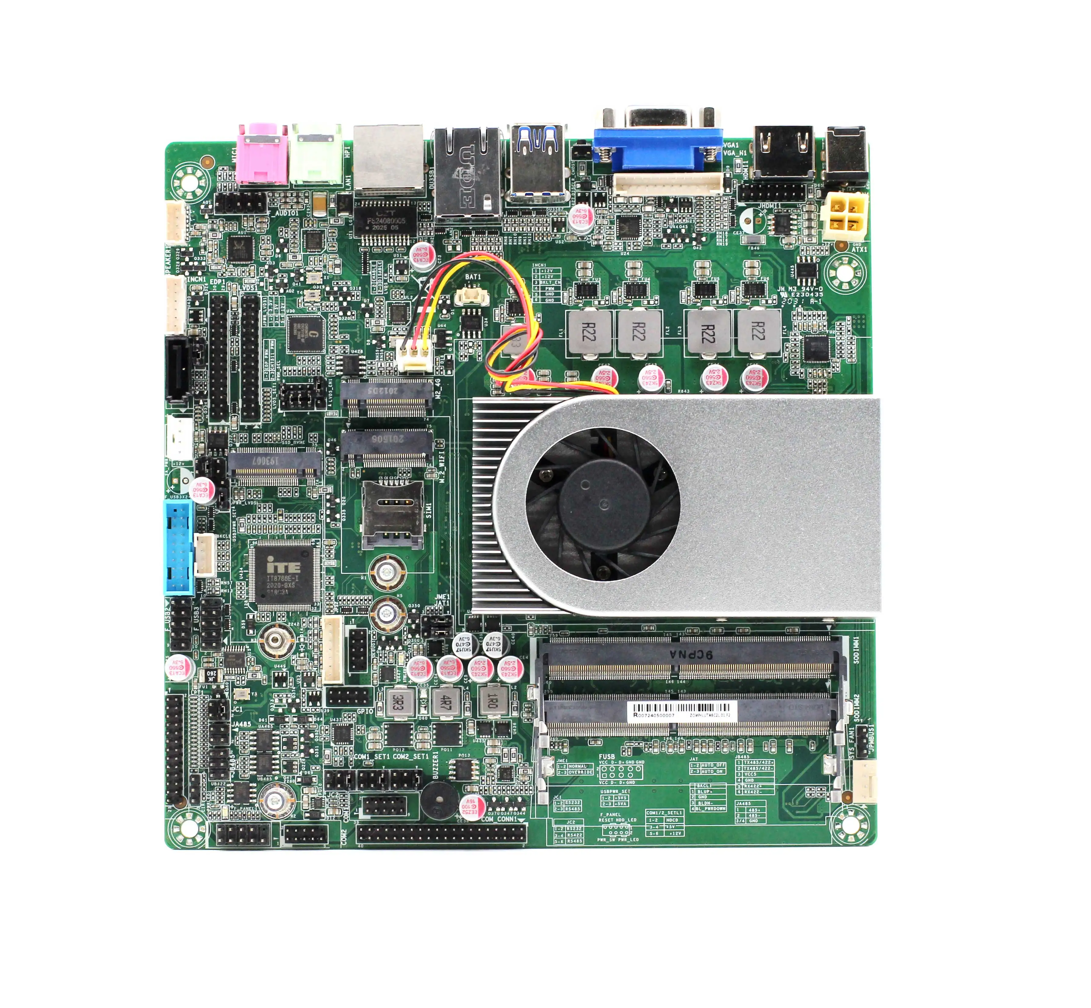Customization Mini PC Motherboard Whiskey Lake i5-8265U VGA M.2 Triple Display 32GB 2LAN  itx Embedded Industrial Motherboard