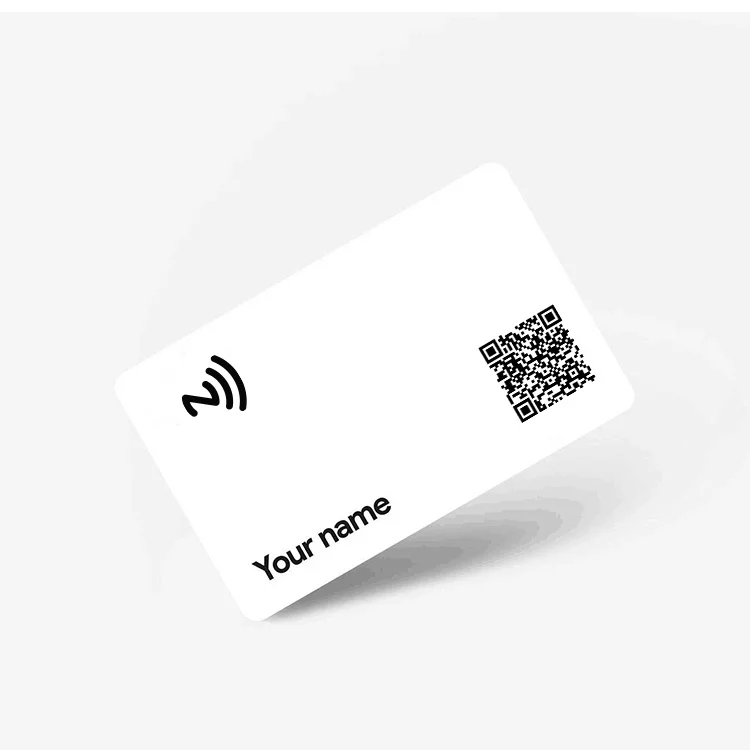 Matte Black PVC Digital Business Card NFC Tag213