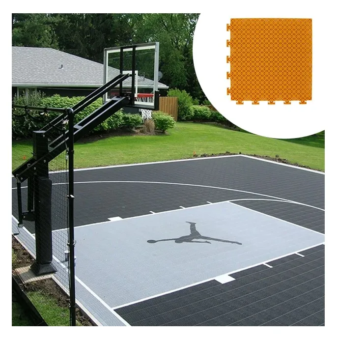 wholesale rubber outdoor basketball court flooring coating 3d print pickleball court roll mats sports floor