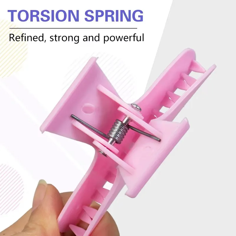 12Pcs Hairdressing Butterfly Clip Strong grip Salon Perm Hair Dye Plastic Hairpin Wig Clip Haircut Partition Styling Clip Tools