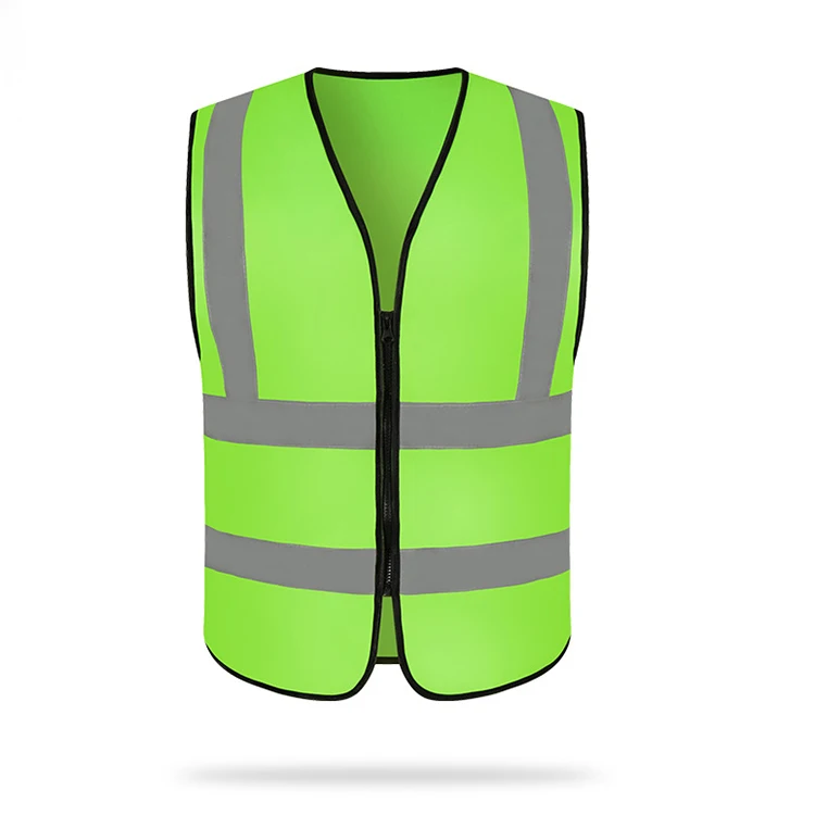 Reflective Nightcup Traffic Police Safety Work Uniform Waistcoat Breathable Yellow Green Soft Cheap Jacket Vest
