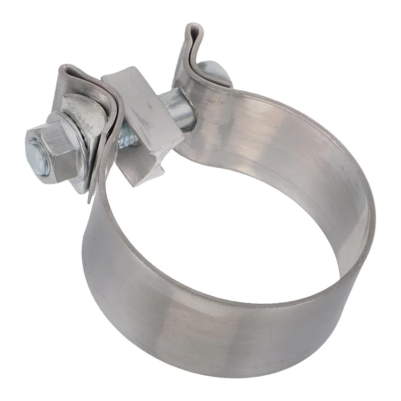 Factory export SS409 Stainless Steel exhaust pipe clamp 76mm  single bole clamp
