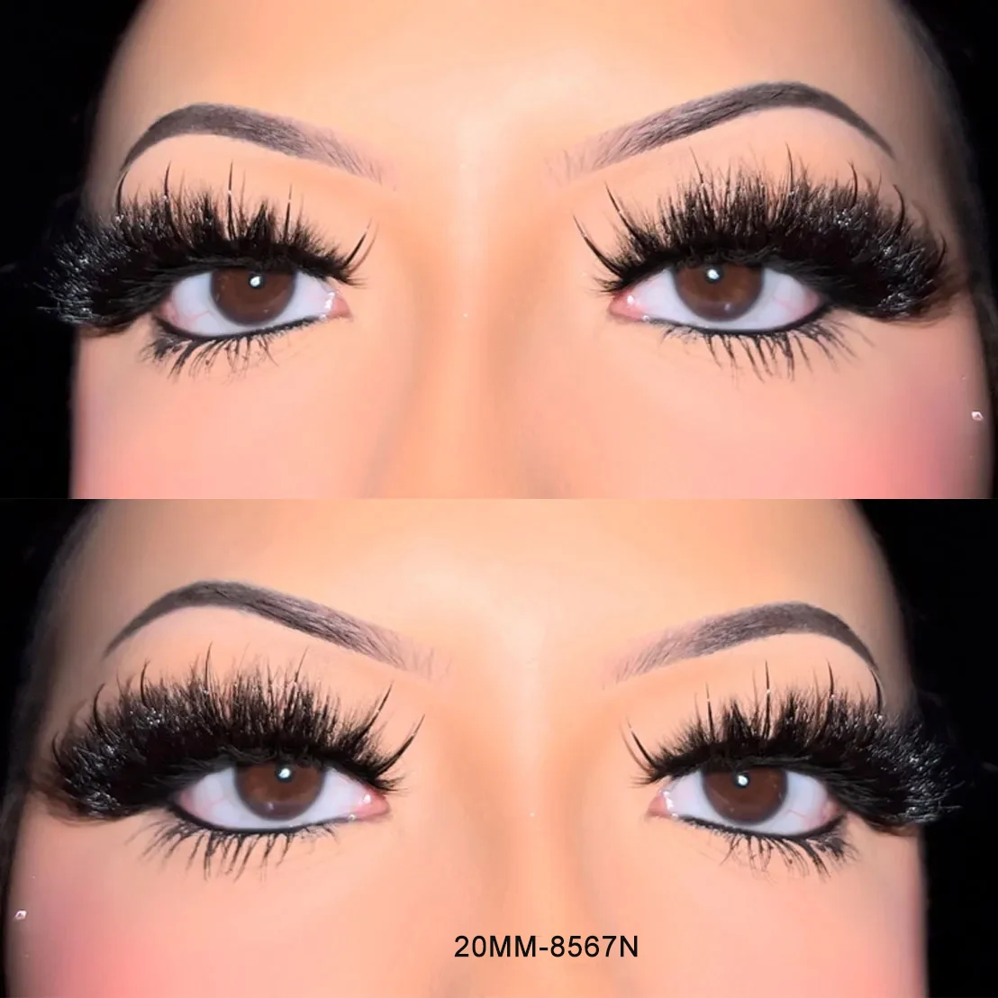 False Wet Lashes Look Like Eyelash Extensions Fluffy 3D 15-20Mm Wet Look Lashes Russian Wet Look Mink Lashes