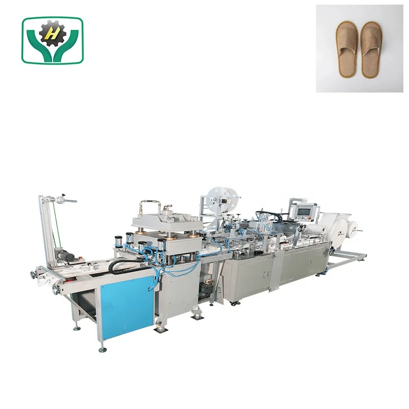 Luxury Automatic Ultrasonic Disposable Hotel Shoes Machine Cotton EVA Slipper Making Machine