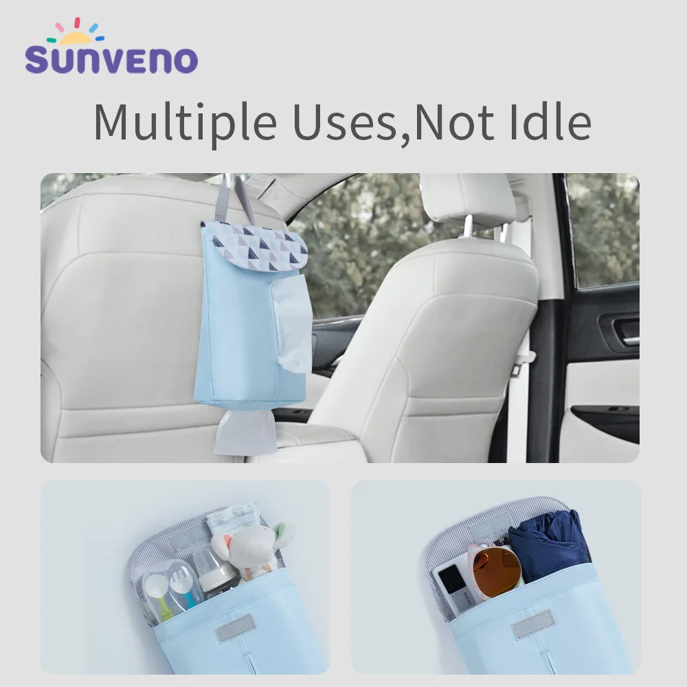 Sunveno Baby Diaper Bag Organizer Reusable Waterproof Large Size Fashion Prints Wet/Dry Cloth Bag Mummy Storage Travel Nappy Bag