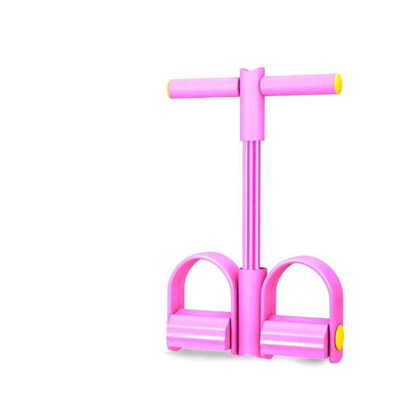 Multifunction Tension 4 tubes foot elastic multi-function fitness tension pull rope exerciser resistance band pedal