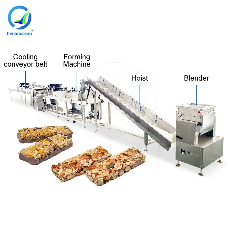OCEAN Automatic Cereal Bar Granola Form Machine Grain Chocolate Bar Production Line Nut Bar Machine