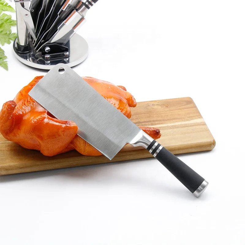 
7 Pieces Stainless Steel Kitchen Knife Set with Acrylic Stand Dishwasher Safe Professional Knife Set for Kitchen with Sharpener 