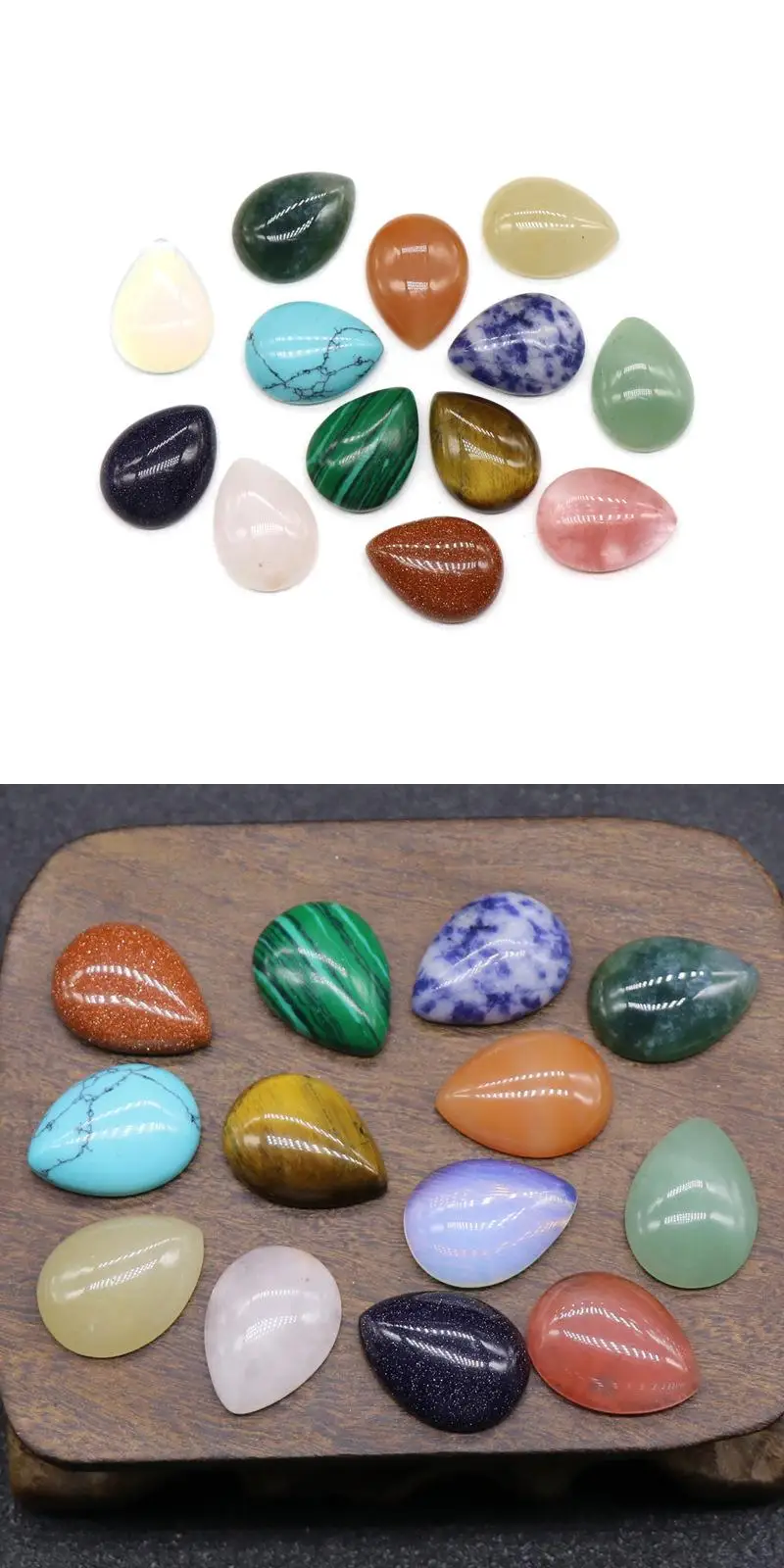 Natural Loose Gemstone Cabochon Cheap Morganite Palm Stone Pink Or Salmon Color Healing Jewelry Gemstone