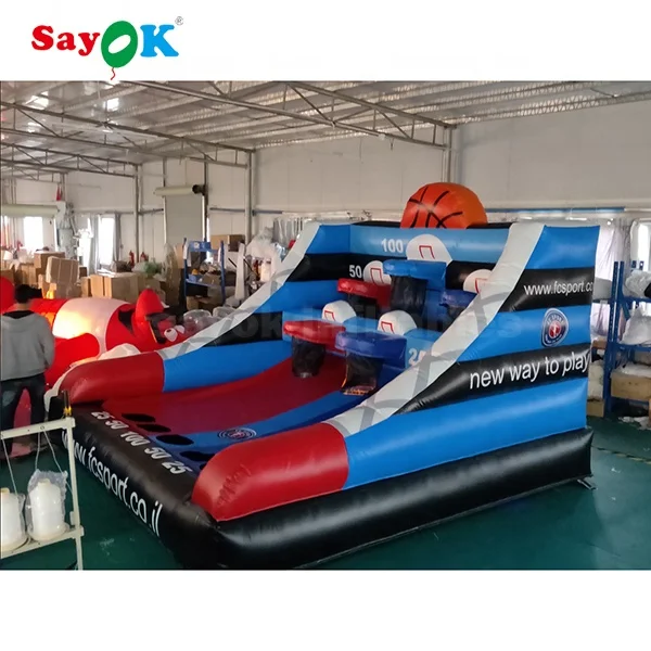  Надувная баскетбольная Арена Спортивная развлекательная игра ПВХ надувная машина для баскетбола