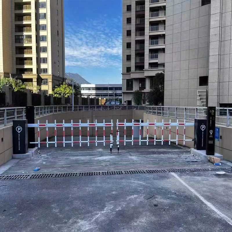 Automatic Heavy Duty Industrial Automatic Boom Road Barrier Gate Car Parking Lot System With Traffic Signal Lights