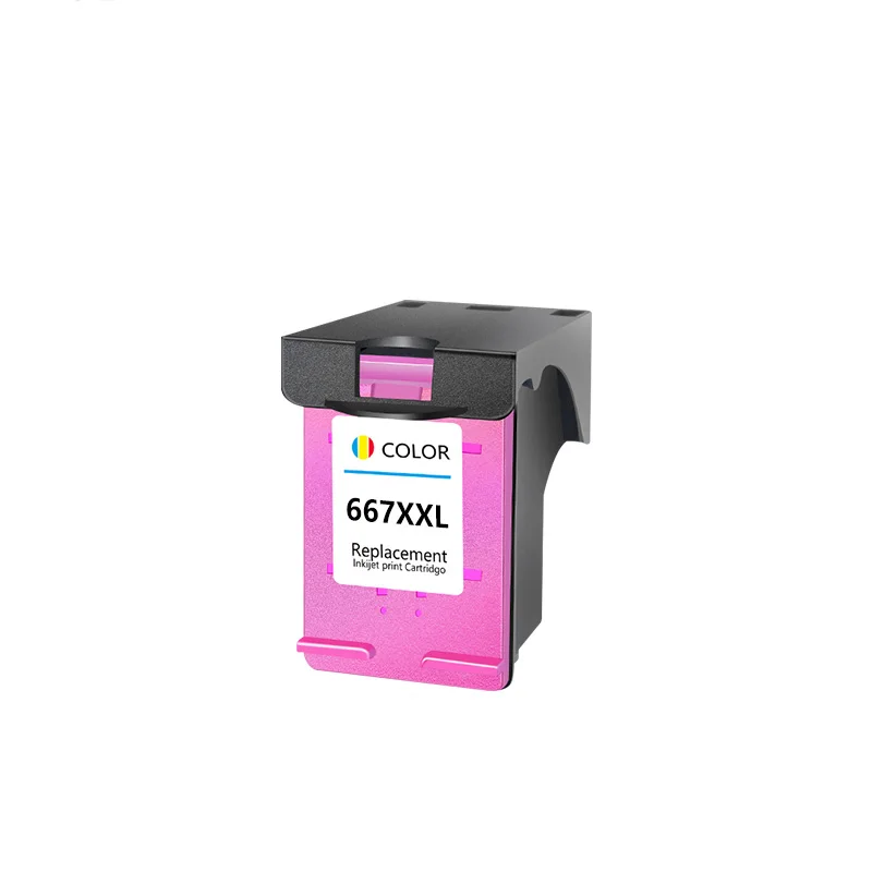 Compatible HP 667 XL 667XL Remanufactured Inkjet Ink Cartridge For HP667 For HP Cartucho Deskjet 1275 2374 2375 Ink cartridge