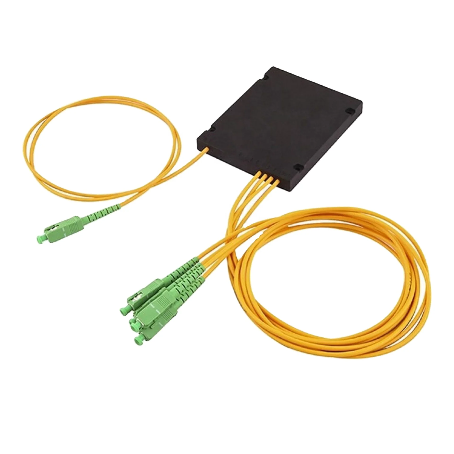 1X4 ABS coupler fiber optic plc splitter 2.0mm cable and SC/APC PC UPC Connector