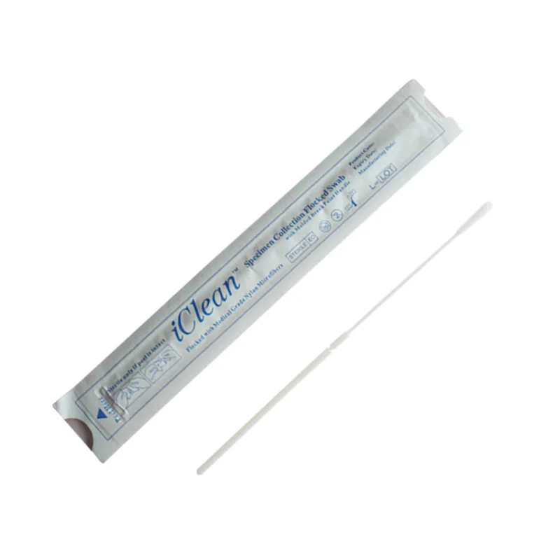 Lab Test Microbiological Transport Flocked Nose Specimen Collection Nasal Swab for Medicine