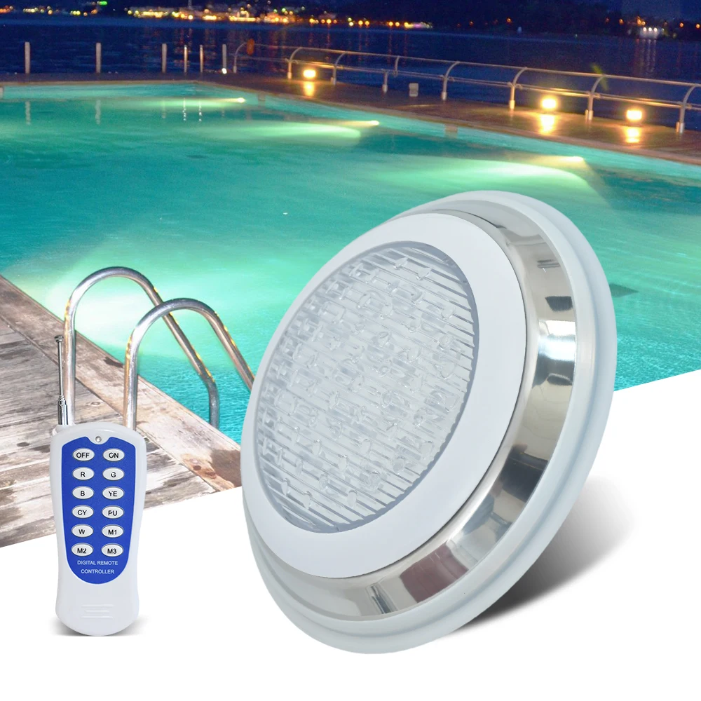 36W Luces De Piscina Colorful Underwater Lights Colorful Ip68 Waterproof Swimming Pool Light