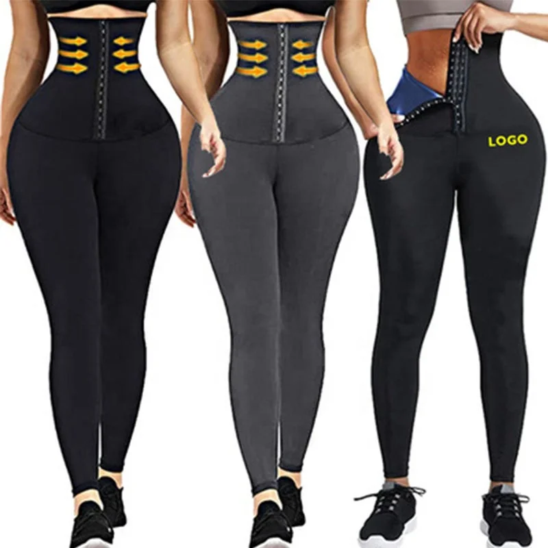 Wholesale Workout Clothes Sports Wear Gym Leggings Shapewear Yoga Pants Waist Trainer Tights Leggings for Women