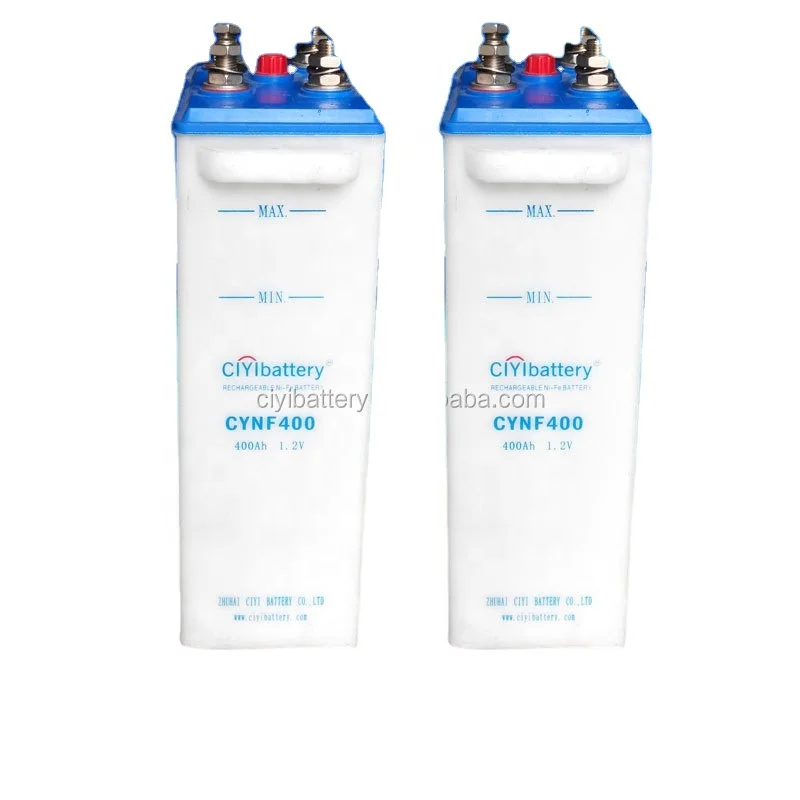 Longest Life Solar Battery 1.2V 400AH 200Ah Nickel Iron Battery for Sale