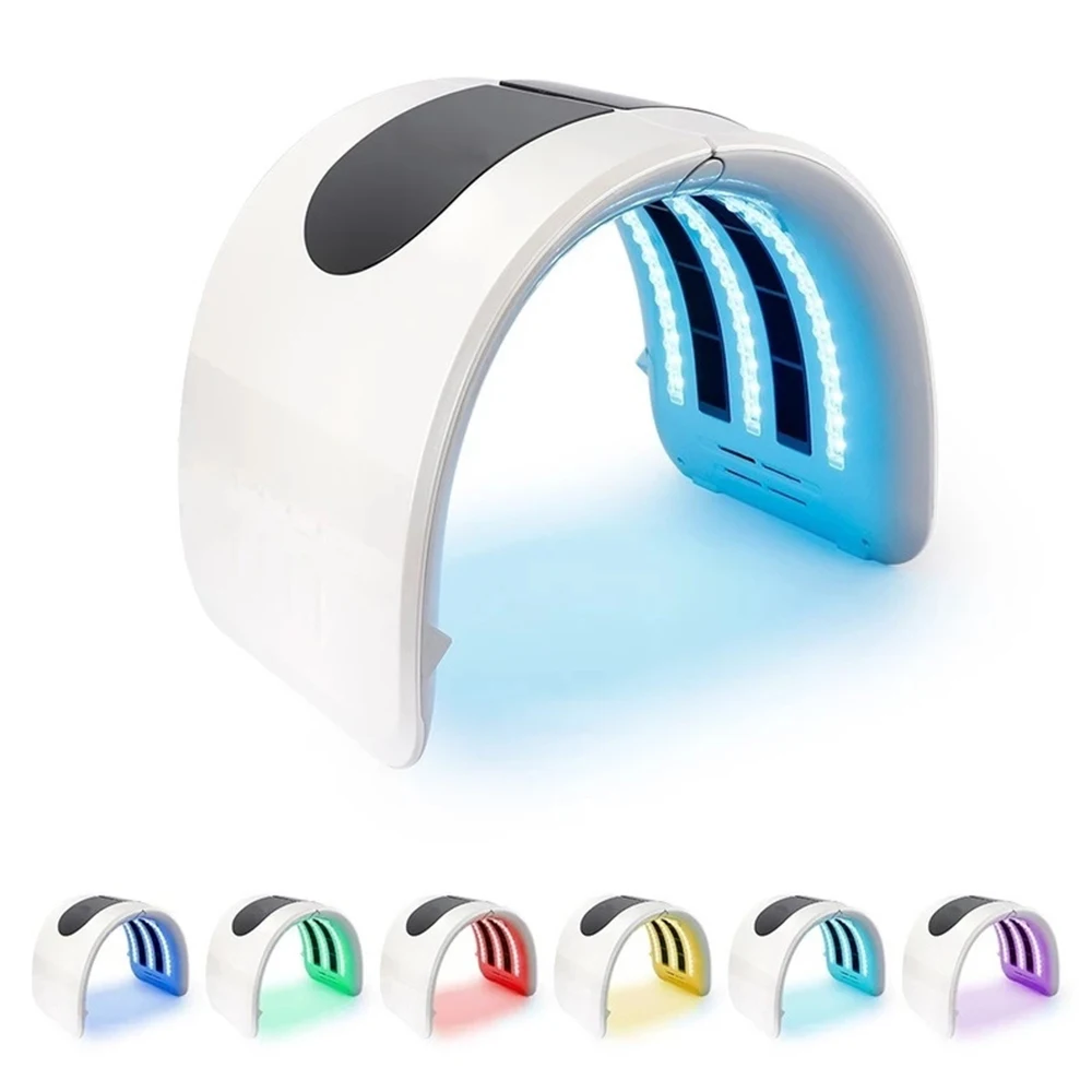 Новинка 7 видов цветов 2 в 1 машина устройство фотодинамической терапии для лица LED красный синий зеленый свет спа