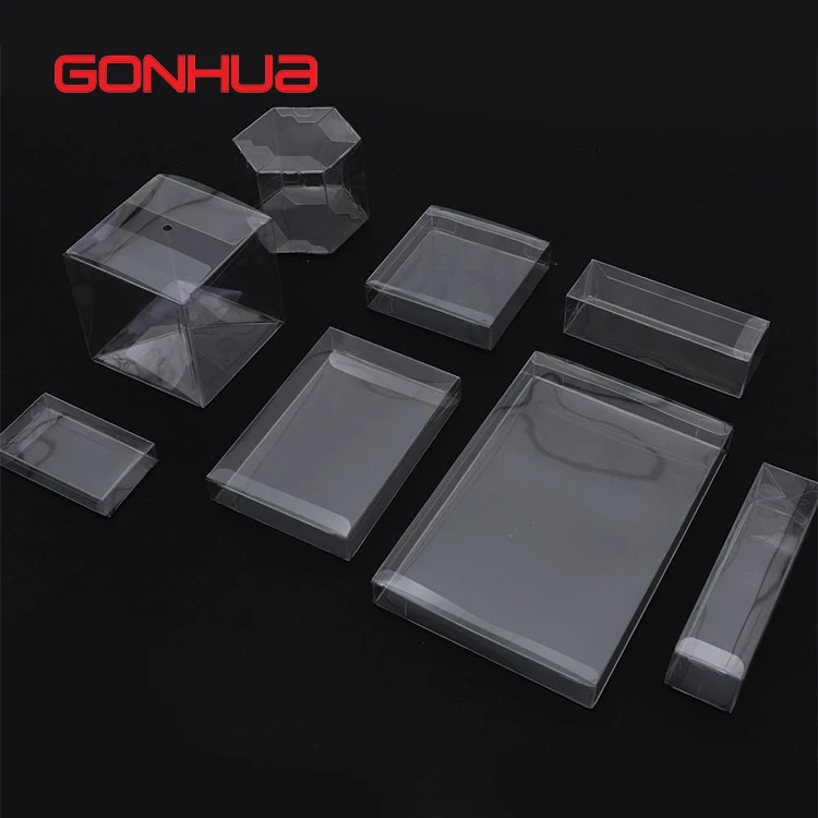Коробка с принтом логотипа GONHUA ювелирные изделия косметический парфюмерный торт мыльная Свеча для ногтей прозрачная пластиковая коробка упаковка