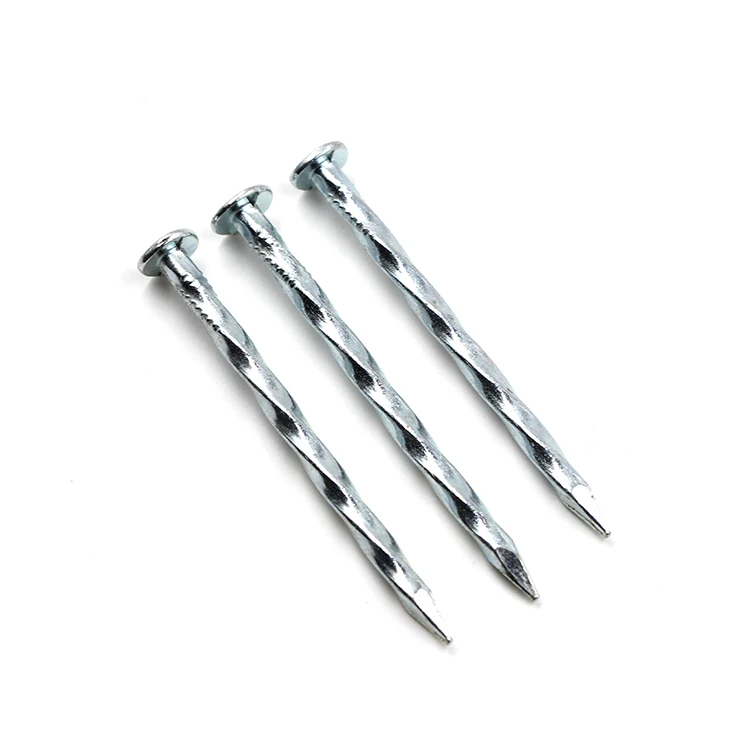 flat head twit shank nails/spike/electrical :galvanzied twist shank  nails in tianjin