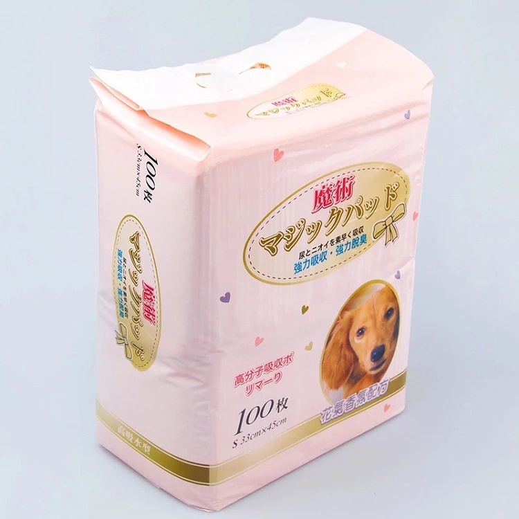 Amazon hot sale medium size 1.5kg 6 Layers dog pee training pad green tea fragrance pet pad puppy training (1600363353988)