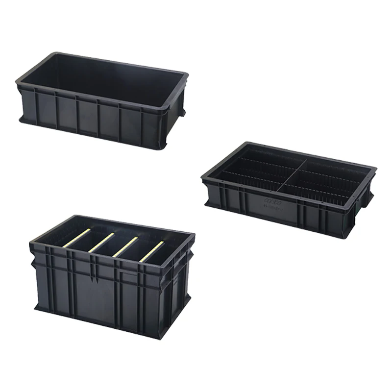 PP Black Anti-static Storage Corrugated esd bins Boxes PCB Packing Storage Component Container Plastic Box
