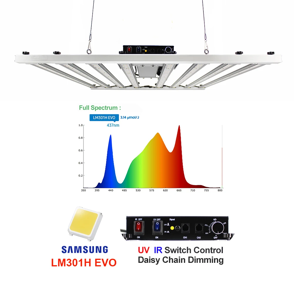Lm301h/lm301h evo планки со светодиодными лампами краные светодиоды 240w 320w 480w 600w 800w СИД растет свет Светодиодные промышленные светильники Meanwell