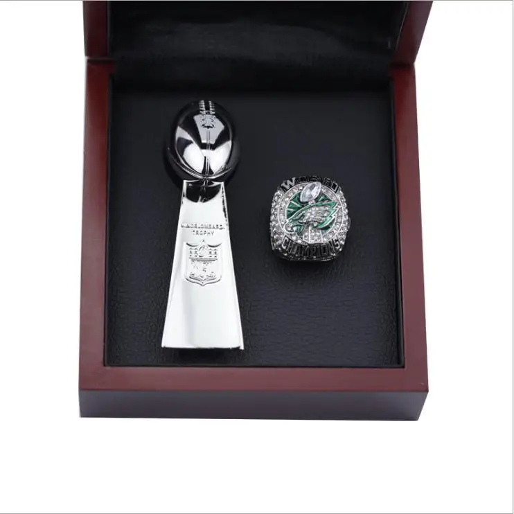 2021 SiDan Custom Philadelphia Eagle American Football Conference Champion Ring And Trophy Set   Fans Gift