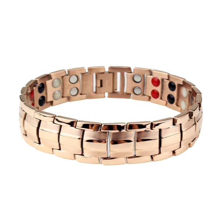 Blood Pressure Control Bracelet Magnetic Titanium Jewelry Health Energy