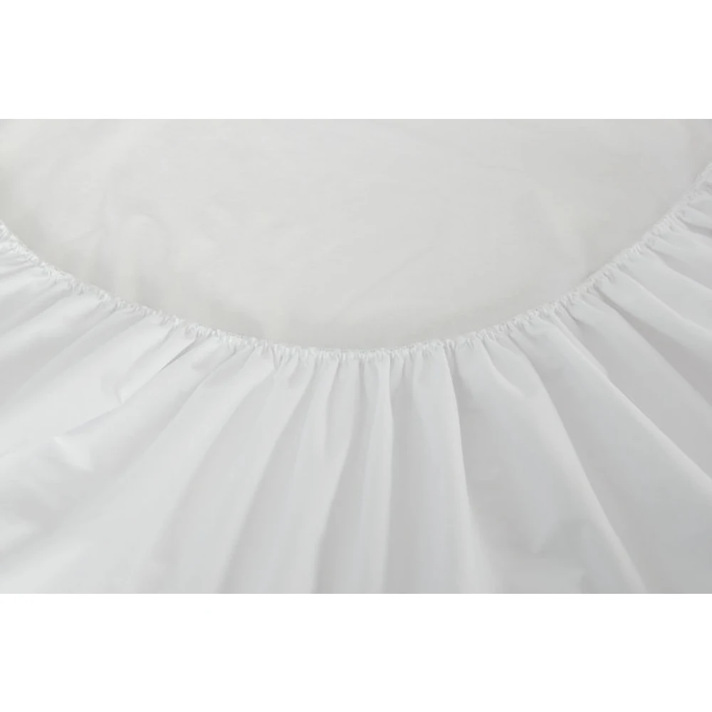 Non Slip Mattress Protector Bed Accessories Mattress Covers Protector Waterproof Bed Sheet White Polyester Fabric Adults Plain