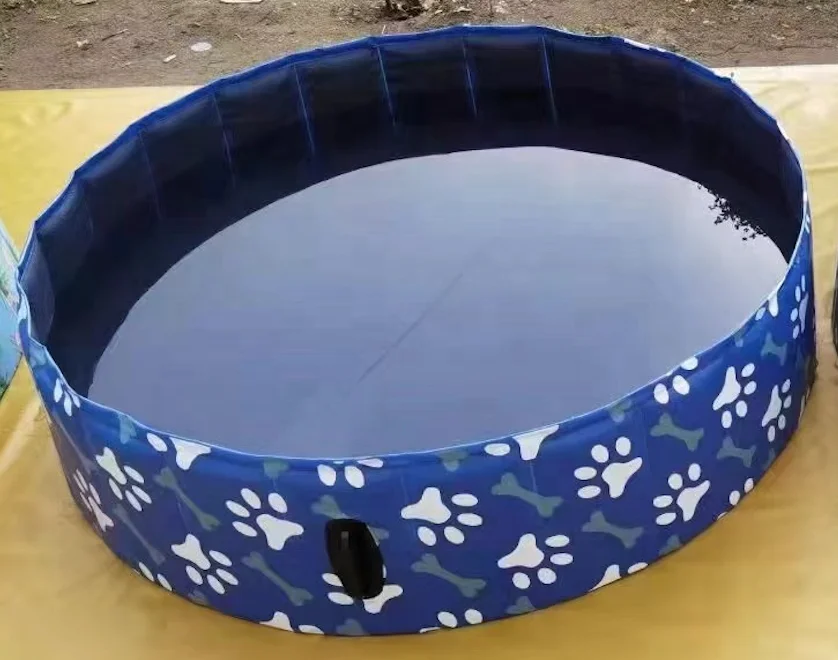 Hot Sale Dog Pet Swimming Pool 120cm Dog Pool Portable Foldable Kiddie Pool For Kids Bathing Tub For Animals