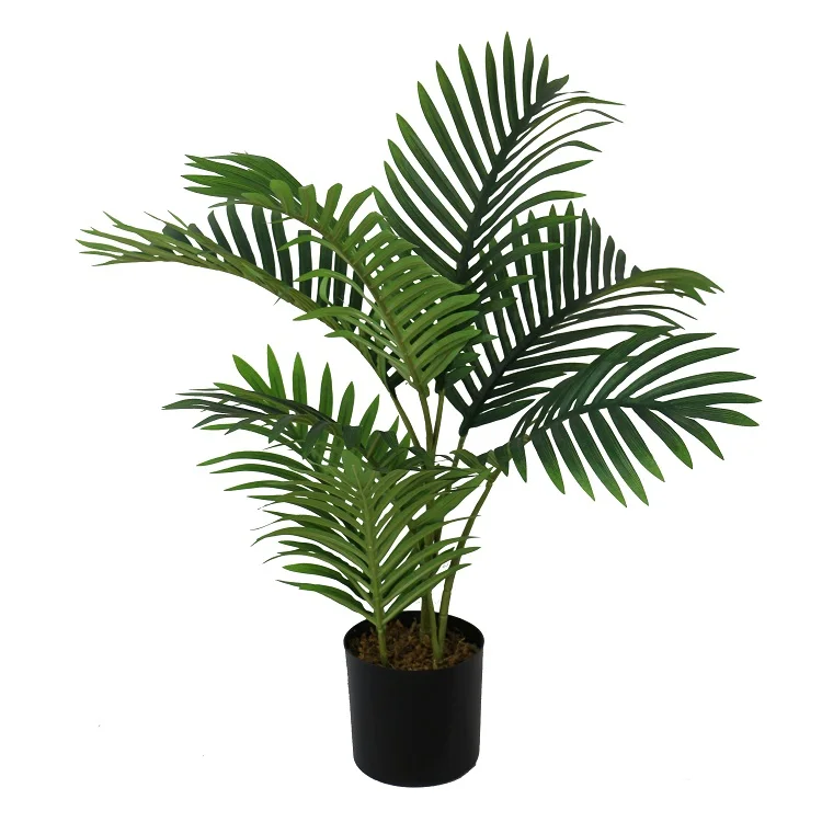 Table desk decor 2ft small size artificial indoor potted fake palm tree