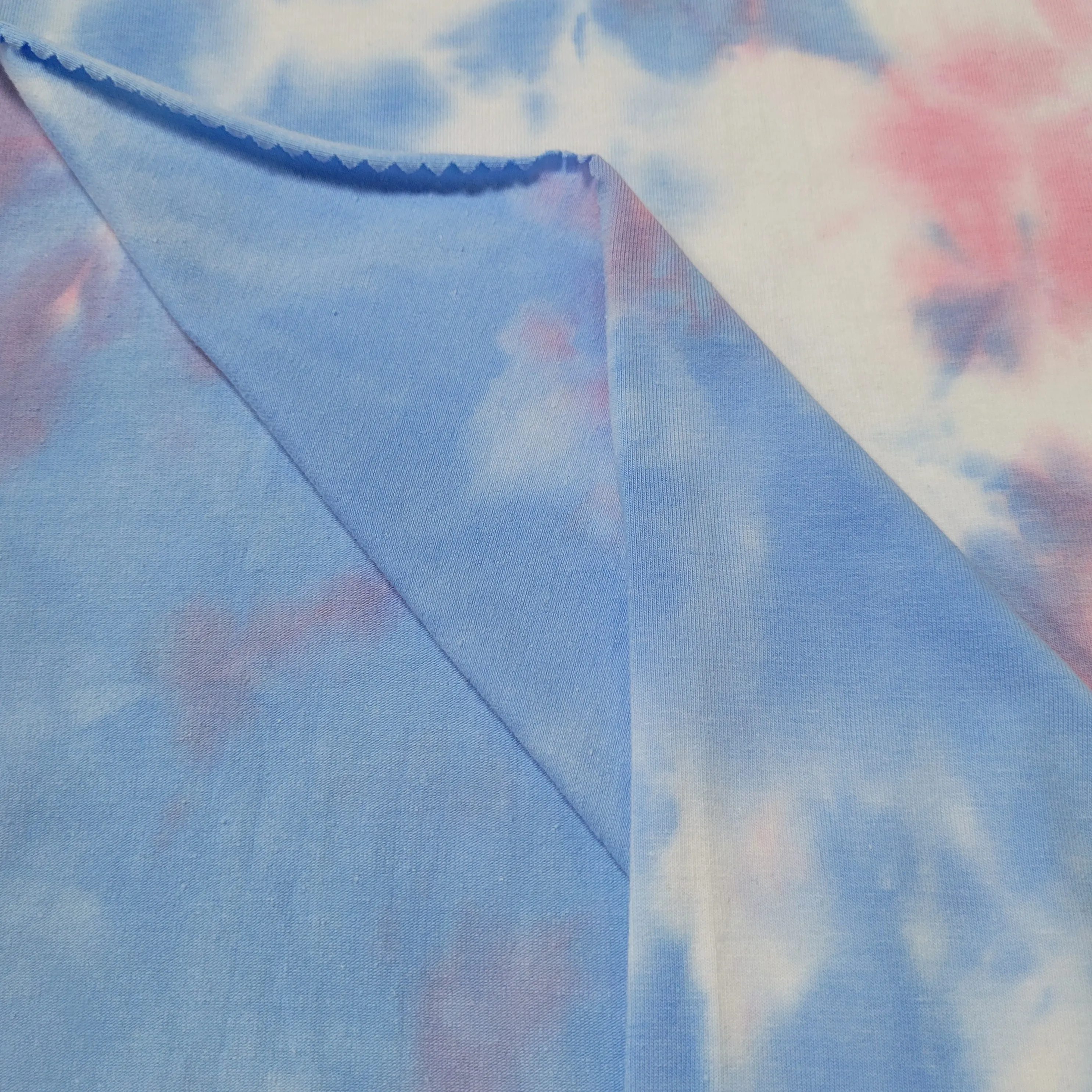 Classic best-selling plus size t-shirts fabric and tie-dyed Cotton spandex soccer jersey