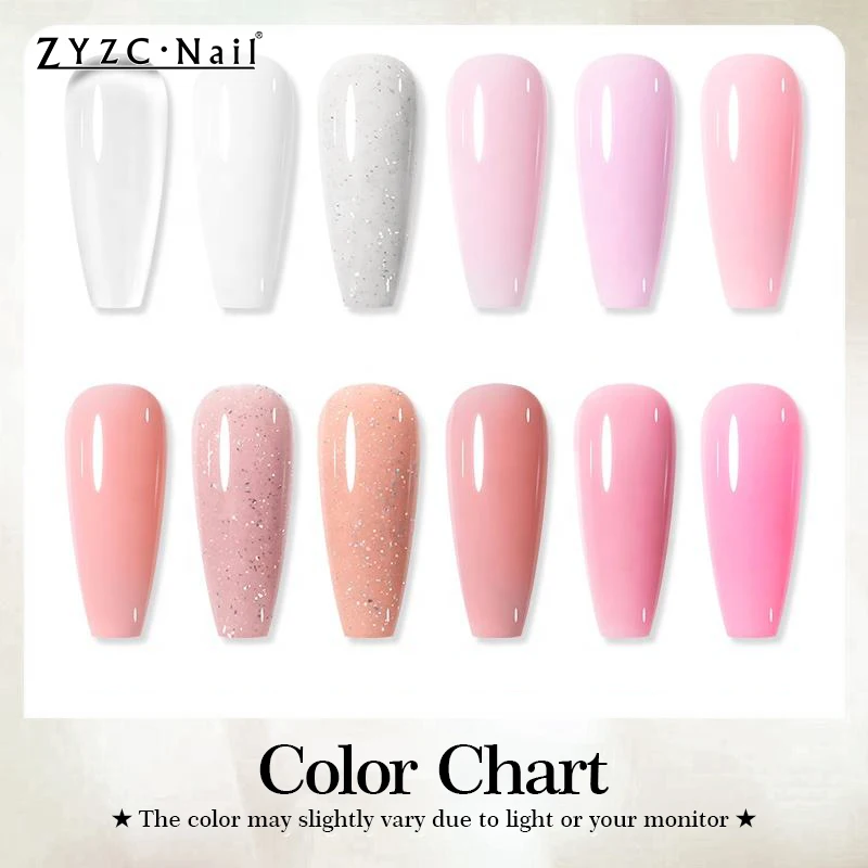 OEM Nail Extension Gel Kit With Base and Top Coat Slip Solution PolyGels Nail Kit Set