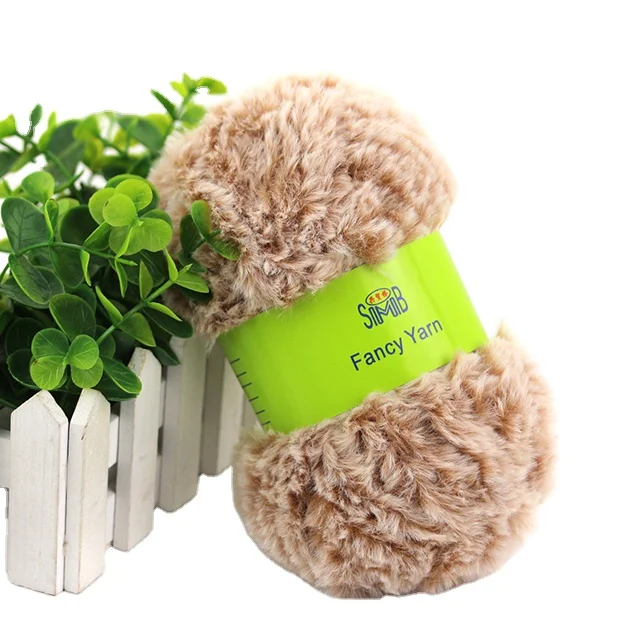 Wholesale 100% Polyester Super Soft Fur Yarn China Factory Faux Fur Yarn Warm Iceland Yarn For Weaving