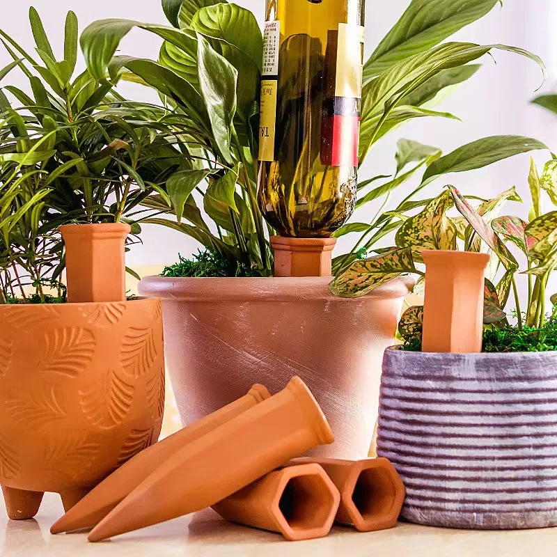 Factory direct terracotta plant self watering spikes automatic drip water devices