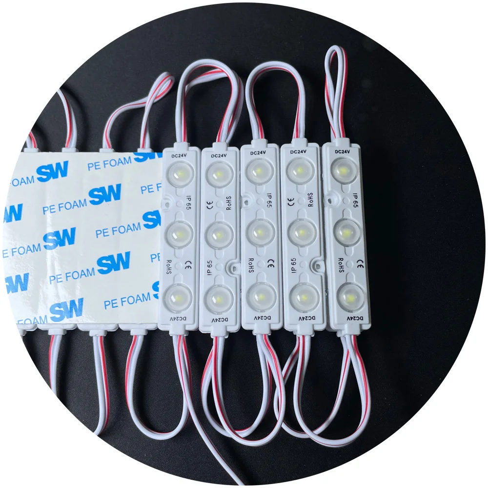 6000k 3000k 160 градусов объектив SMD2835 DC24V знак светодиодные световые модули для дизайна света