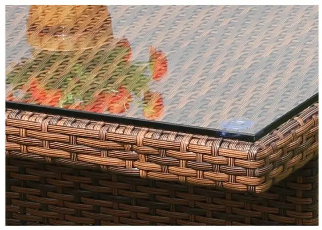 Garden sets supplies 9 pc square outdoor dining table set outside rattan dining event furniture for the garden