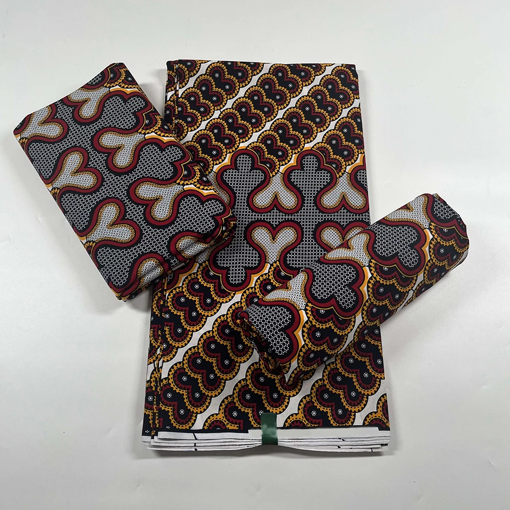 Hot Sale Fashion Model Holland Ankara Wax 100% Cotton African Wax Prints Fabric 6 Yards For Women Dress