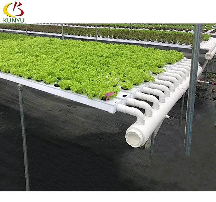 Top sale Complete Hydroponic Growing System Food Grade NFT Channel Tube For Planting Leaf Vegetables Fruits and Melons