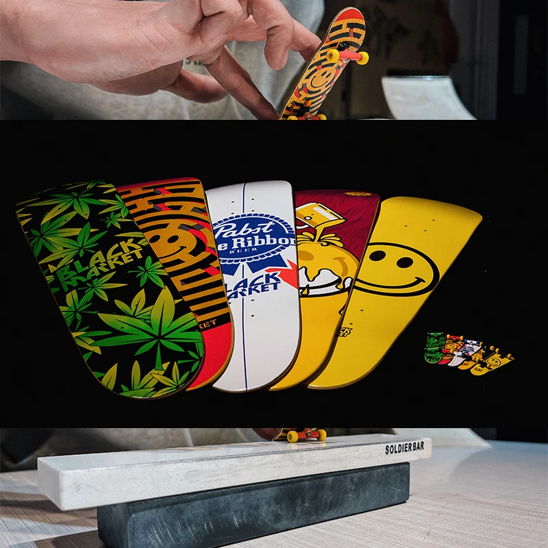 Wholesale Custom Tech Deck Maple Wood Finger Skateboard Mini Wooden Fingerboard