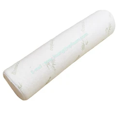 2020 Hot selling Yoga Memory Foam Bamboo Round Roll Body Bolster Pillow